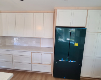 Kitchen Reface in Progress New Doors Drawers Paint Cabinets